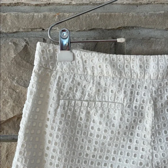 Ann Taylor White Eyelet Women Shorts Size 12 - Picture 10 of 15